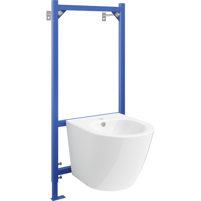 Mexen flush-mounted Felix B bidet frame and bidet set Lena, White - 69935224800