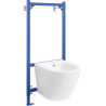 Mexen flush-mounted Felix B bidet frame and bidet set Lena, White - 69935224800