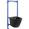 Mexen flush-mounted Felix B bidet frame and bidet set Lena, Black gloss - 69935224870