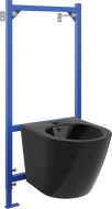 Mexen flush-mounted Felix B bidet frame and bidet set Lena, Black gloss - 69935224870