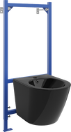 Mexen Lena Fenix B concealed bidet set with bidet, black gloss - 69935224870