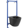Mexen flush-mounted Felix B bidet frame and bidet set Lena, Black matt - 69935224885