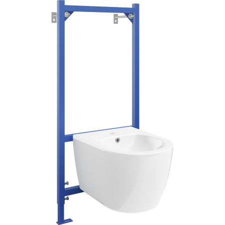 Mexen Carmen Fenix B Concealed Bidet Frame Set with Bidet, White - 69935884900