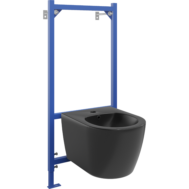 Mexen flush-mounted Felix B bidet frame and bidet set Carmen, Black matt - 69935884985