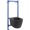 Mexen flush-mounted Felix B bidet frame and bidet set Carmen, Black matt - 69935884985