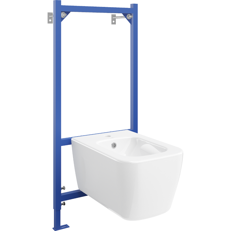 Mexen Margo Fenix B Concealed Bidet Frame Set with Bidet, White - 69935425100