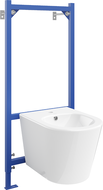 Mexen flush-mounted Felix B bidet frame and bidet set Rico, White - 69935724800