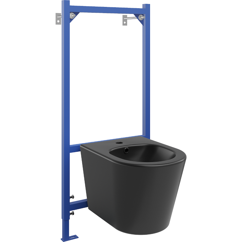Mexen concealed bidet frame set Fenix B with Rico bidet, black matt - 69935724885