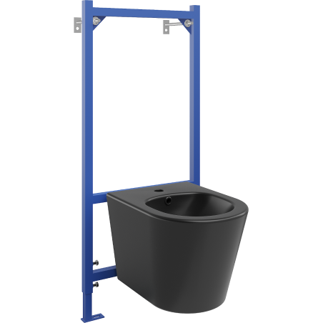 Mexen concealed bidet frame set Fenix B with Rico bidet, black matt - 69935724885