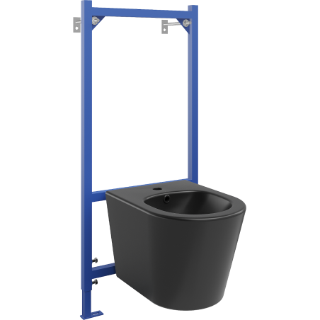 Mexen flush-mounted Felix B bidet frame and bidet set Rico, Black matt - 69935724885