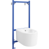 Mexen Sofia concealed bathroom bidet frame Fenix B with bidet, white - 69935544800