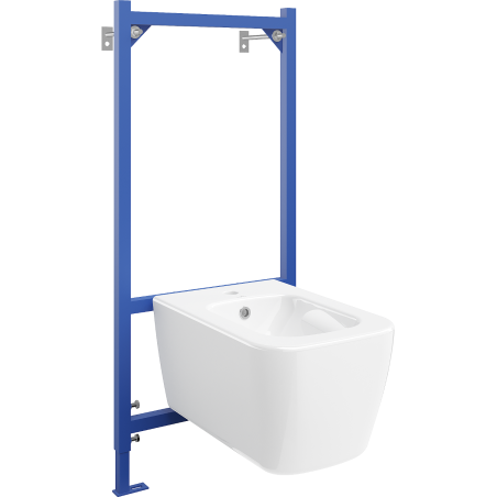 Mexen Fenix B Concealed Bidet Frame Set with Stella Bidet, White - 69935685100