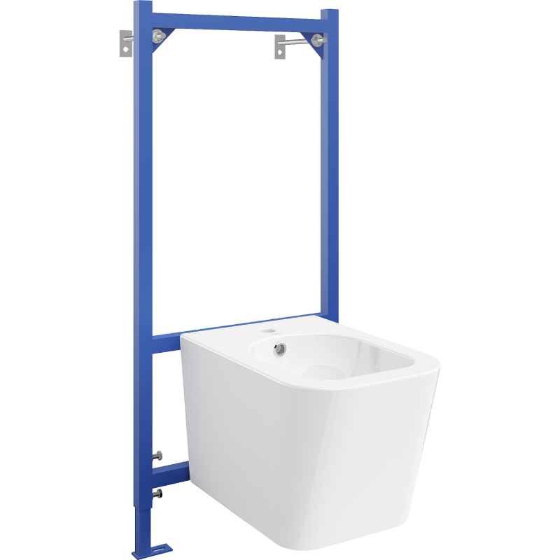 Mexen flush-mounted Felix B bidet frame and bidet set Teo, White - 69935855100
