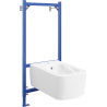Mexen flush-mounted Felix B bidet frame and bidet set York, White - 69935115500