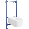 Mexen York Fenix B concealed bidet frame set with bidet, white - 69935115500