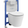 Mexen concealed WC set Fenix XS-F with Rico WC bowl and soft-close seat, matte white - 68030724001