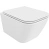 Mexen Madox Rimless WC Bowl with Soft-Close Slim Seat, Duroplast, Glossy White - 30154000