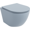 Mexen Lena Rimless toilet bowl with a slim soft close toilet seat, duroplast, Gray blue matt - 30224069