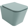 Mexen Teo Rimless WC Bowl with Slim Soft-Close Seat, Duroplast, Light Matte Green - 30854048