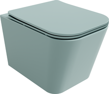 Mexen Teo Rimless toilet bowl with a slim soft close toilet seat, duroplast, Bright green matt - 30854048