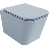 Mexen Teo rimless toilet bowl with soft-close slim seat, duroplast, gray-blue matte - 30854069