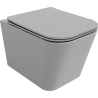 Mexen Teo Rimless WC Bowl with Slow-Closing Slim Seat, Duroplast, Light Grey Matte - 30854061