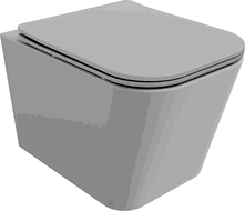 Mexen Teo Rimless WC Bowl with Slow-Closing Slim Seat, Duroplast, Light Grey Matte - 30854061