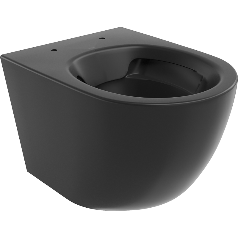 Mexen Lena Rimless WC Bowl, Black Matte - 3322XX85