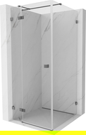 Mexen Lunar T left-hinged shower enclosure 90 x 90 cm, transparent, gun metal - 834T-090-090-95-00-L
