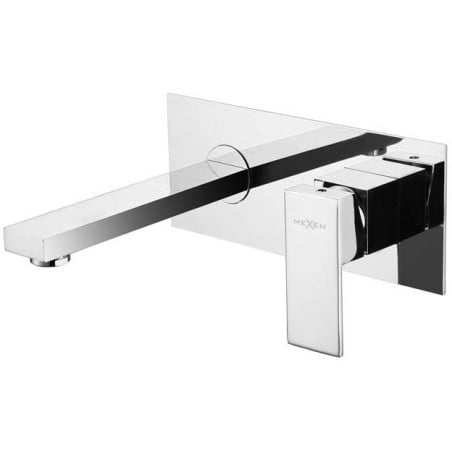 Mexen Cube wall-mounted basin tap, chrome - 73115-00