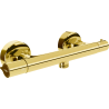 Mexen Slim thermostatic shower mixer tap, Gold - 77105-50