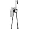 Mexen Cube recessed bidet tap with point set, chrome - 7599150-00