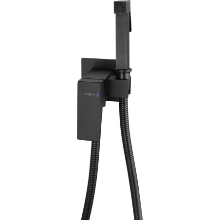 Mexen Cube concealed bidet faucet with point set, black - 7599150-70