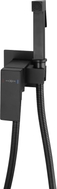 Mexen Cube concealed bidet faucet with spot set, black - 7599150-70