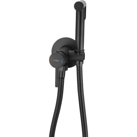 Mexen Elba concealed bidet faucet with point set, black - 7599250-70