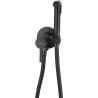 Mexen Elba concealed bidet faucet with point set, black - 7599250-70
