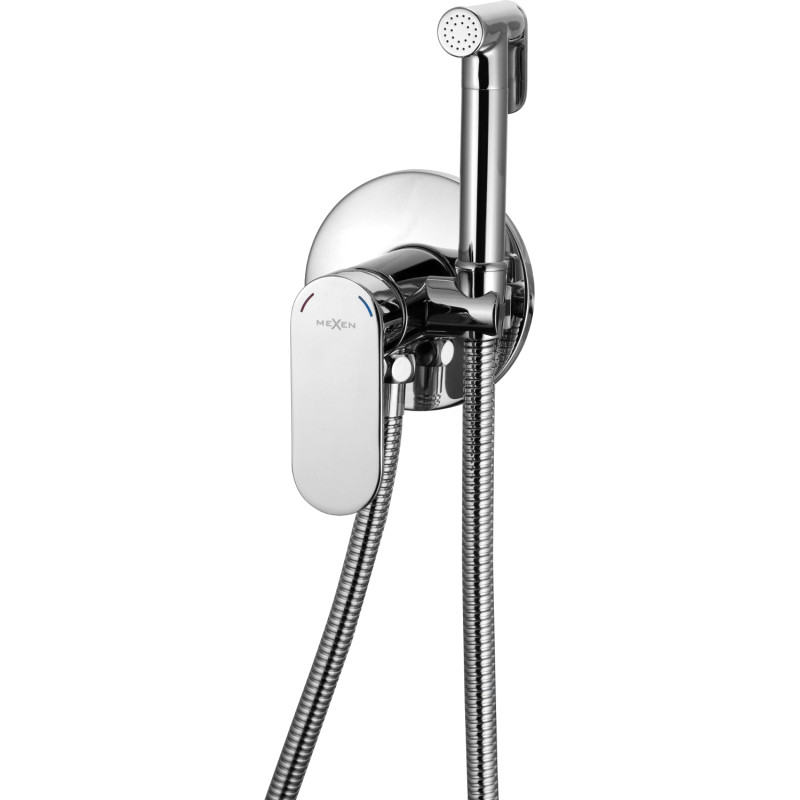 Mexen Milo concealed bidet faucet with point set, chrome - 7599350-00