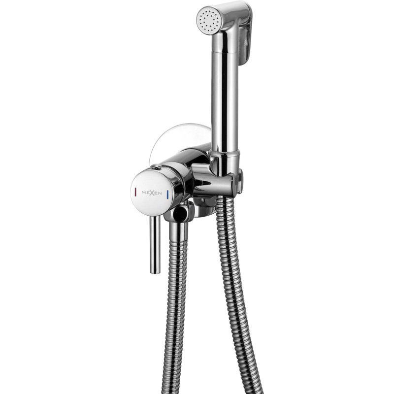 Mexen Elba flush-mounted bidet mixer tap with a spot set, Chrome - 7599250-00
