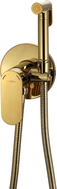Mexen Milo concealed bidet faucet with spot set, gold - 7599350-50