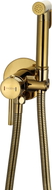 Mexen Elba wall-mounted bidet faucet with point set, gold - 7599250-50