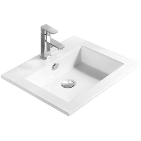 Mexen Salma countertop inset sink 54 x 47 cm, white - 25395400