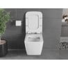 Mexen Vega Rimless WC bowl with slim soft-close seat, duroplast, white gloss - 30654000