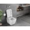 Mexen Vega Rimless toilet bowl with a slim soft close toilet seat, Thermosetting polymer, White - 30654000