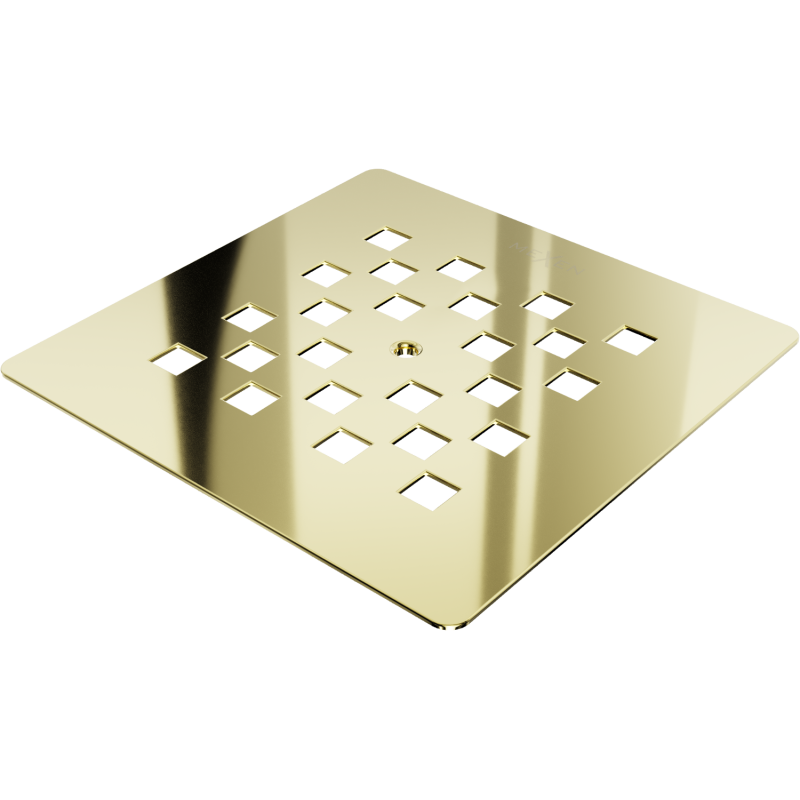 Mexen Stone+ shower tray cover, gold - 44910050