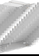 Mexen Lunar T right-hinged shower cabin 85 x 100 cm, transparent, brushed nickel - 834T-085-100-97-00-P