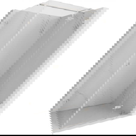 Mexen Lunar T Right-hinged shower cabin 90 x 120 cm, transparent, brushed nickel - 834T-090-120-97-00-P