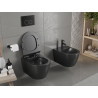 Mexen Carmen Rimless WC bowl with soft-close slim seat, duroplast, matte black - 30880185