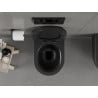Mexen Carmen rimless WC bowl with slim soft-closing seat, duroplast, matte black - 30880185