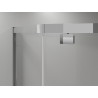 Mexen Exo-R Pentagonal Hinged Shower Cabin 100 x 90 cm, Transparent, Chrome - 812-100-090-01-00