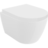 Mexen Carmen Rimless WC bowl with soft-close hard seat, duroplast, glossy white - 30880200